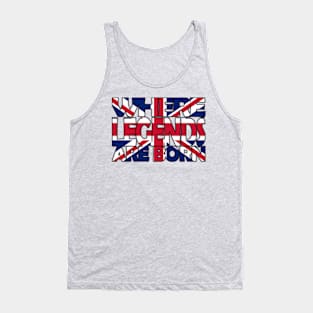 United Kingdom Flag - Where Legends Are Born - Soca Mode Tank Top